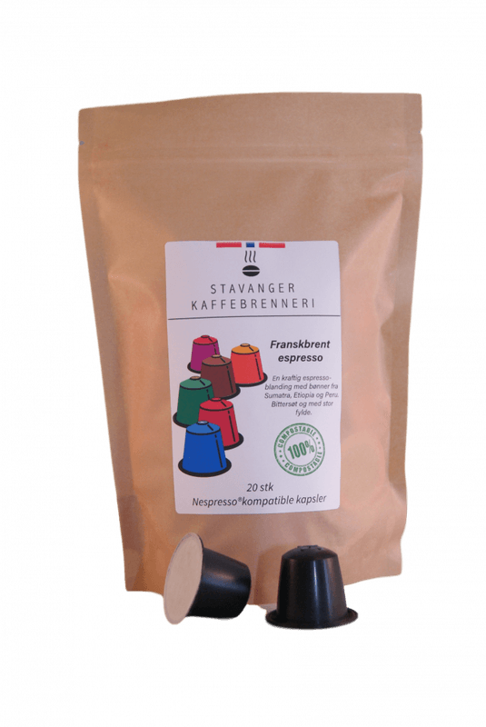 Brenneriets espressoblanding 20 kapsler økologisk