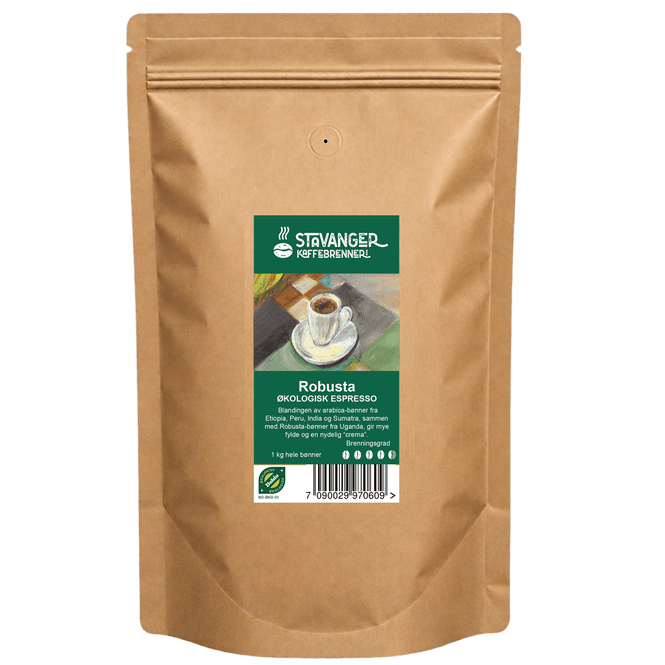 Hovedbilde Økologisk Robusta espresso 1kg