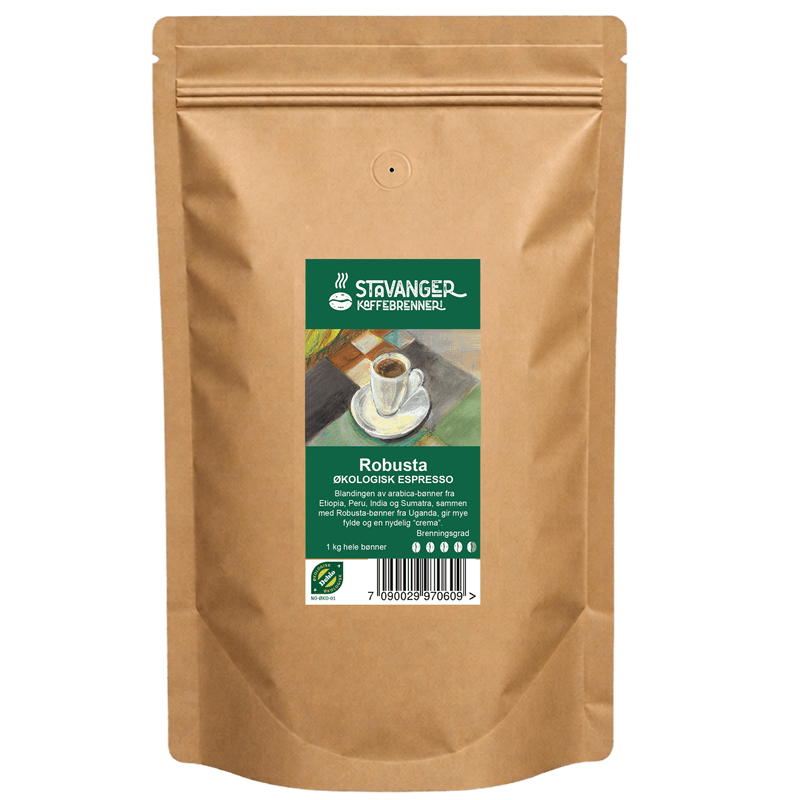 Økologisk Robusta espresso 1kg