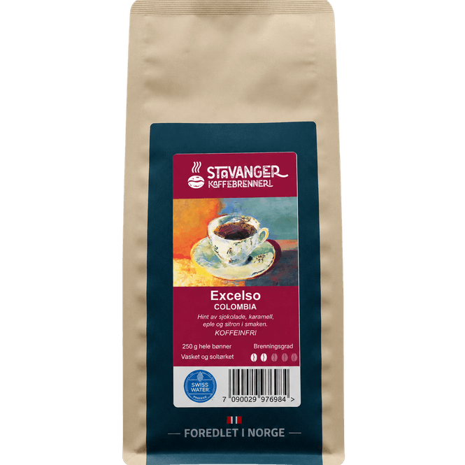 Hovedbilde Koffeinfri Colombia Excelso 250g