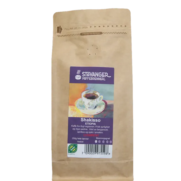 Hovedbilde Etiopia Shakisso LYSBRENT, 250g økologisk