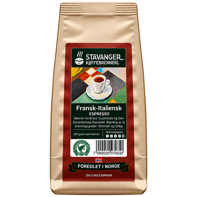 Hovedbilde Espresso fransk/italiensk 250g, Hele bønner